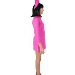 HPO Adult Women's Pink Singer Costume With Headband Bundle