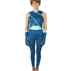 HPO Adult Women's Blue Last Dragon Warrior Costume Bundle