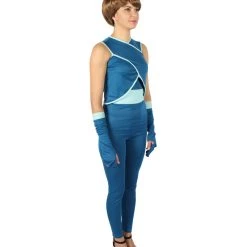 HPO Adult Women's Blue Last Dragon Warrior Costume Bundle