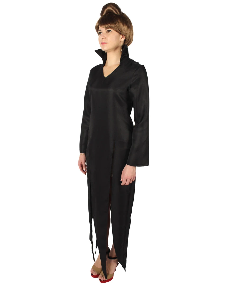 HPO Adult Women's Japanese Superhero Tornado Black Dress Costume Bundle 3 HPO Adult Women's Japanese Superhero Tornado Black Dress Costume Bundle