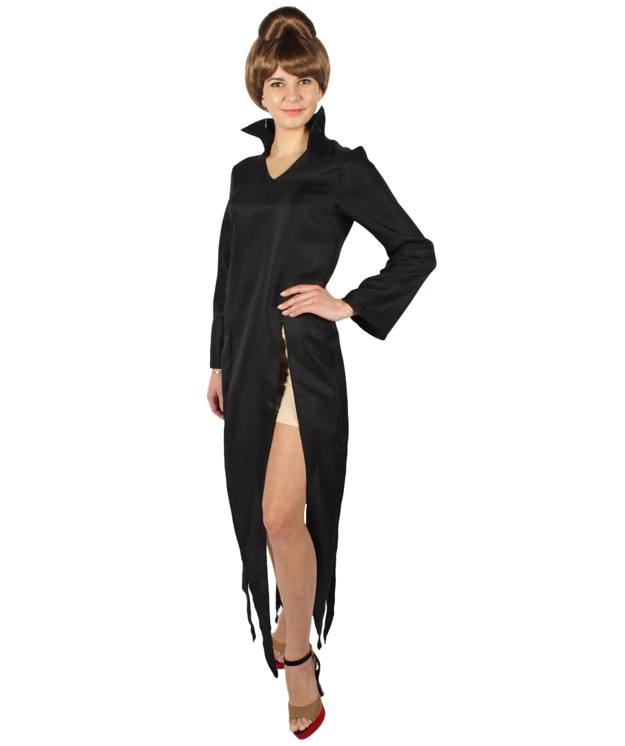 HPO Adult Women's Japanese Superhero Tornado Black Dress Costume Bundle 8 HPO Adult Women's Japanese Superhero Tornado Black Dress Costume Bundle