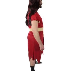 HPO Adult Men's Japanese Anime Stone Red Yukata Costume Bundle