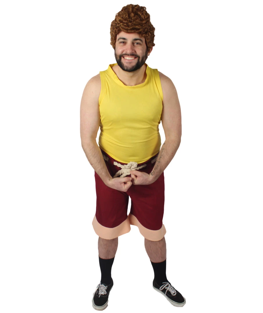 HPO Adult Men's Sea Monster Animated Movie Yellow Tank Top Costume Bundle 1 HPO Adult Men's Sea Monster Animated Movie Yellow Tank Top Costume Bundle