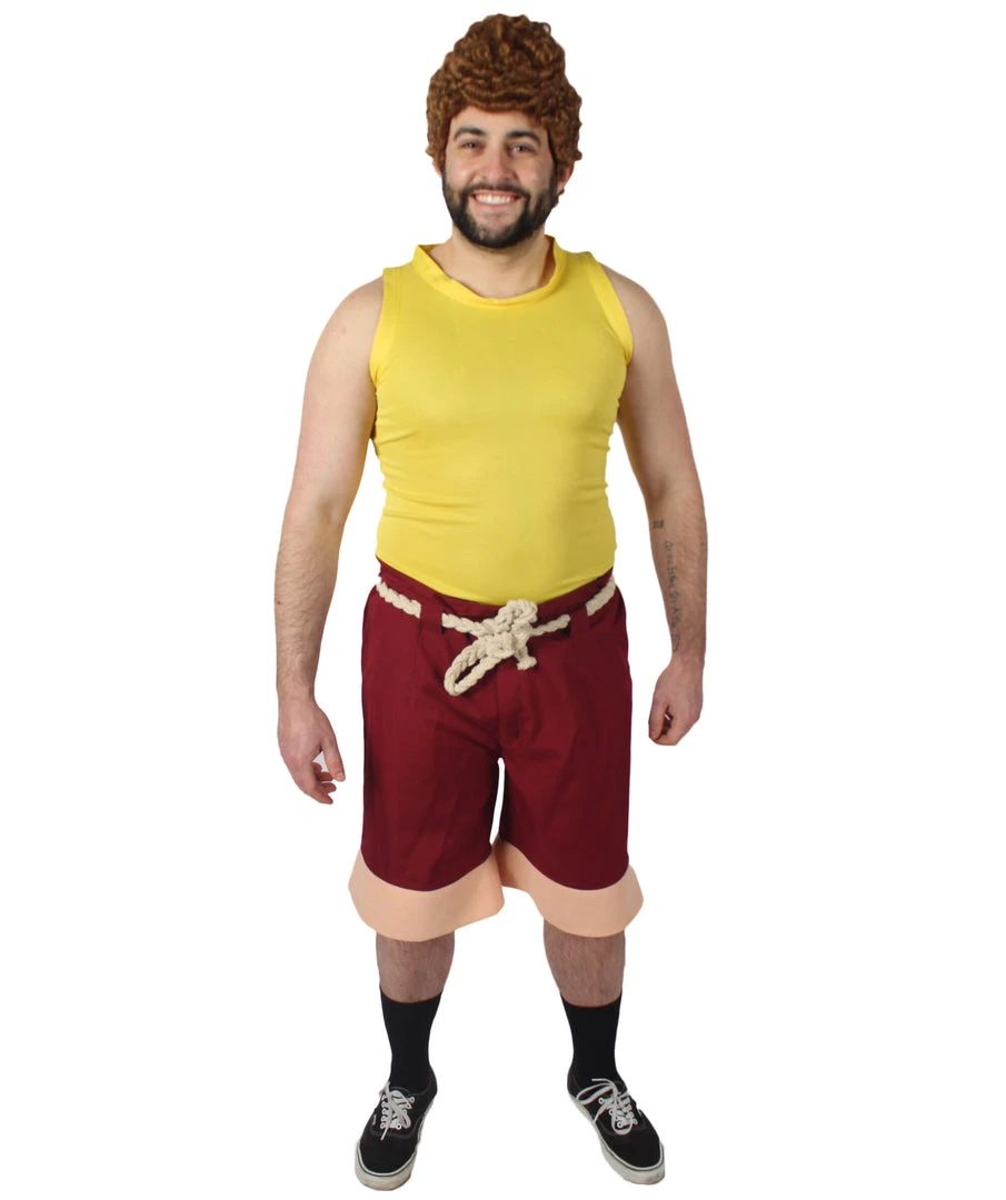 HPO Adult Men's Sea Monster Animated Movie Yellow Tank Top Costume Bundle 2 HPO Adult Men's Sea Monster Animated Movie Yellow Tank Top Costume Bundle