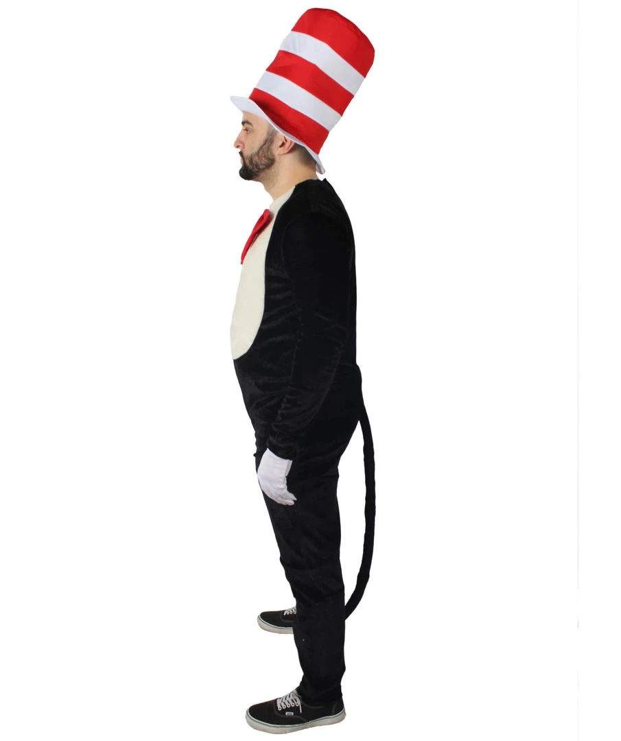 HPO Adult Men's Cat Hat Jumpsuit Costume 4 HPO Adult Men's Cat Hat Jumpsuit Costume