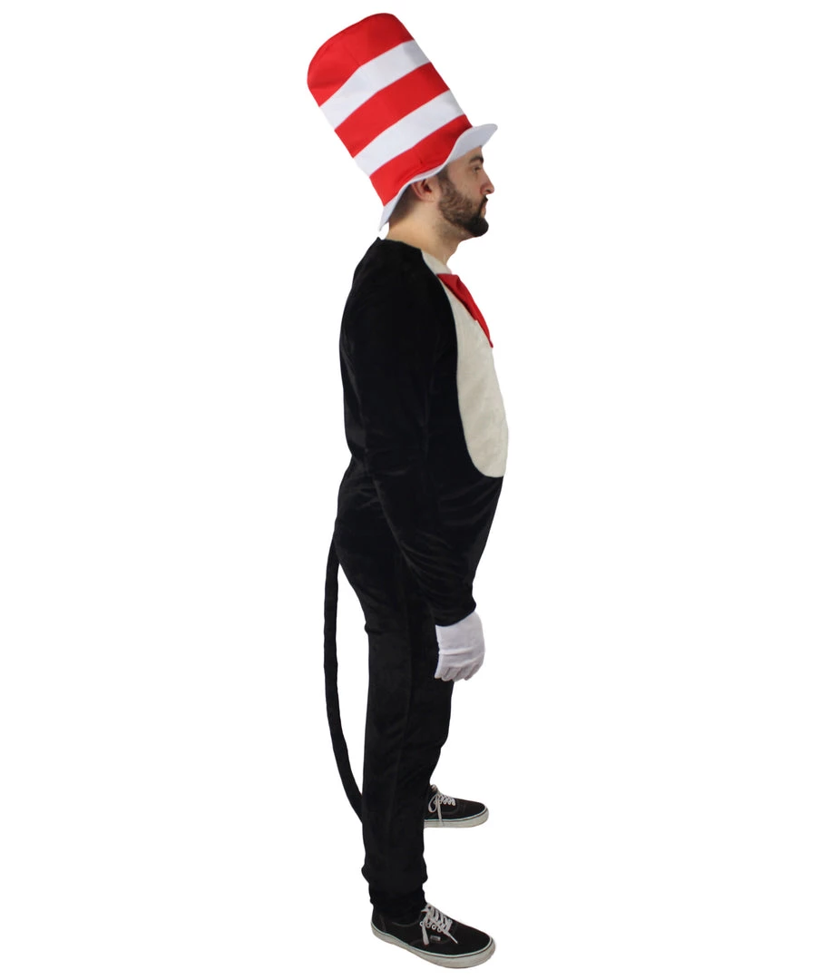 HPO Adult Men's Cat Hat Jumpsuit Costume 6 HPO Adult Men's Cat Hat Jumpsuit Costume