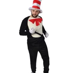 HPO Adult Men's Cat Hat Jumpsuit Costume 16 HPO Adult Men's Cat Hat Jumpsuit Costume