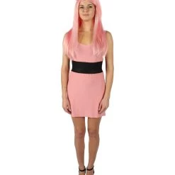 HPO Adult Women's Pink Blossom Superhero Cartoon Costume