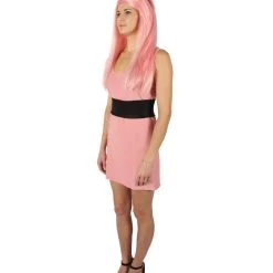 HPO Adult Women's Pink Blossom Superhero Cartoon Costume