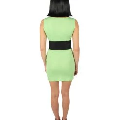 HPO Adult Women's Green Buttercup Superhero Cartoon Costume