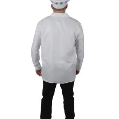 HPO Adult Unisex White Chef Costume Jacket And Toque Blanche Men's