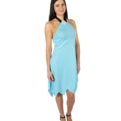 HPO Adult Women's Classis Sitcom Cartoon Light Blue Loincloth Costume 19 HPO Adult Women's Classis Sitcom Cartoon Light Blue Loincloth Costume