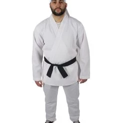 HPO Adult Men's Karate Movie Daniel Dojo White Black Belt Costume