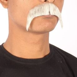 Men's Horseshoe Human Hair Mustache | Facial Hair Multiple Colors Option | HPO 68 Men's Horseshoe Human Hair Mustache | Facial Hair Multiple Colors Option | HPO