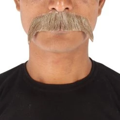 Men's Horseshoe Human Hair Mustache | Facial Hair Multiple Colors Option | HPO 79 Men's Horseshoe Human Hair Mustache | Facial Hair Multiple Colors Option | HPO