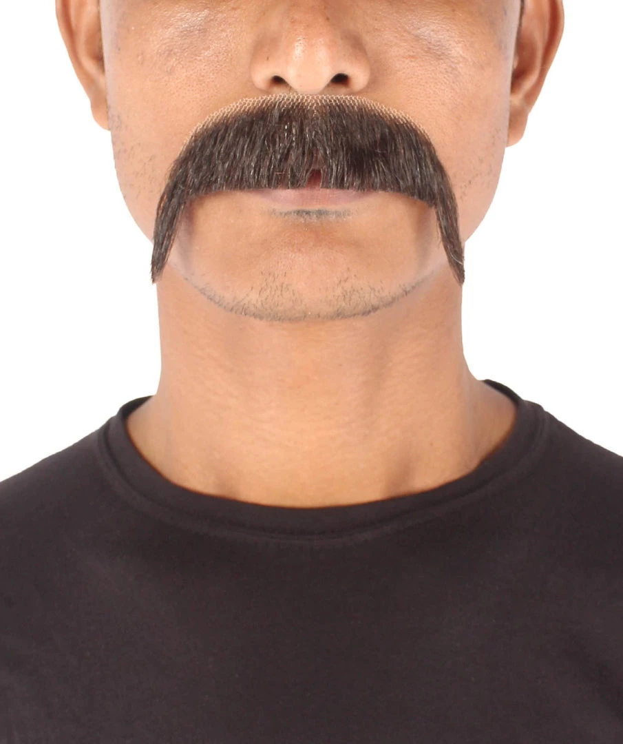 Men's Horseshoe Human Hair Mustache | Facial Hair Multiple Colors Option | HPO 31 Men's Horseshoe Human Hair Mustache | Facial Hair Multiple Colors Option | HPO