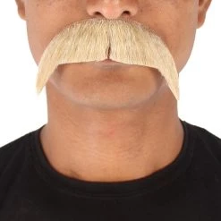 Men's Horseshoe Human Hair Mustache | Facial Hair Multiple Colors Option | HPO 61 Men's Horseshoe Human Hair Mustache | Facial Hair Multiple Colors Option | HPO