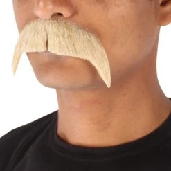 Men's Horseshoe Human Hair Mustache | Facial Hair Multiple Colors Option | HPO 63 Men's Horseshoe Human Hair Mustache | Facial Hair Multiple Colors Option | HPO