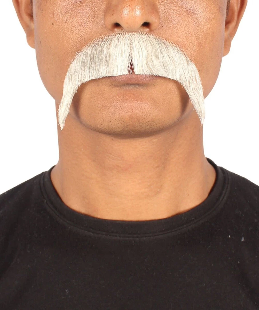 Men's Horseshoe Human Hair Mustache | Facial Hair Multiple Colors Option | HPO 10 Men's Horseshoe Human Hair Mustache | Facial Hair Multiple Colors Option | HPO