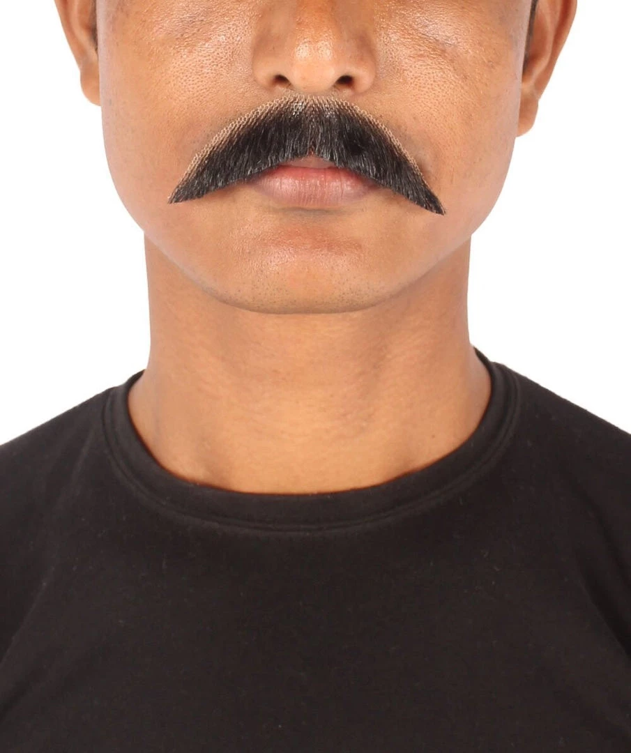 HPO Men's Human Hair Mustache Cosplay Facial Hair 13 HPO Men's Human Hair Mustache Cosplay Facial Hair