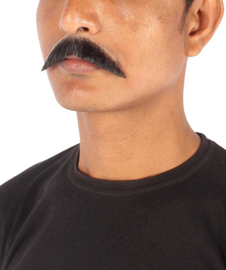HPO Men's Human Hair Mustache Cosplay Facial Hair 14 HPO Men's Human Hair Mustache Cosplay Facial Hair