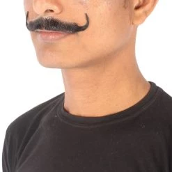 HPO Men's Human Hair Mustache Cosplay Facial Hair 56 HPO Men's Human Hair Mustache Cosplay Facial Hair