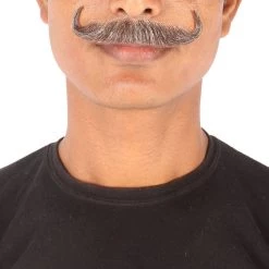 HPO Men's Human Hair Mustache Cosplay Facial Hair 61 HPO Men's Human Hair Mustache Cosplay Facial Hair