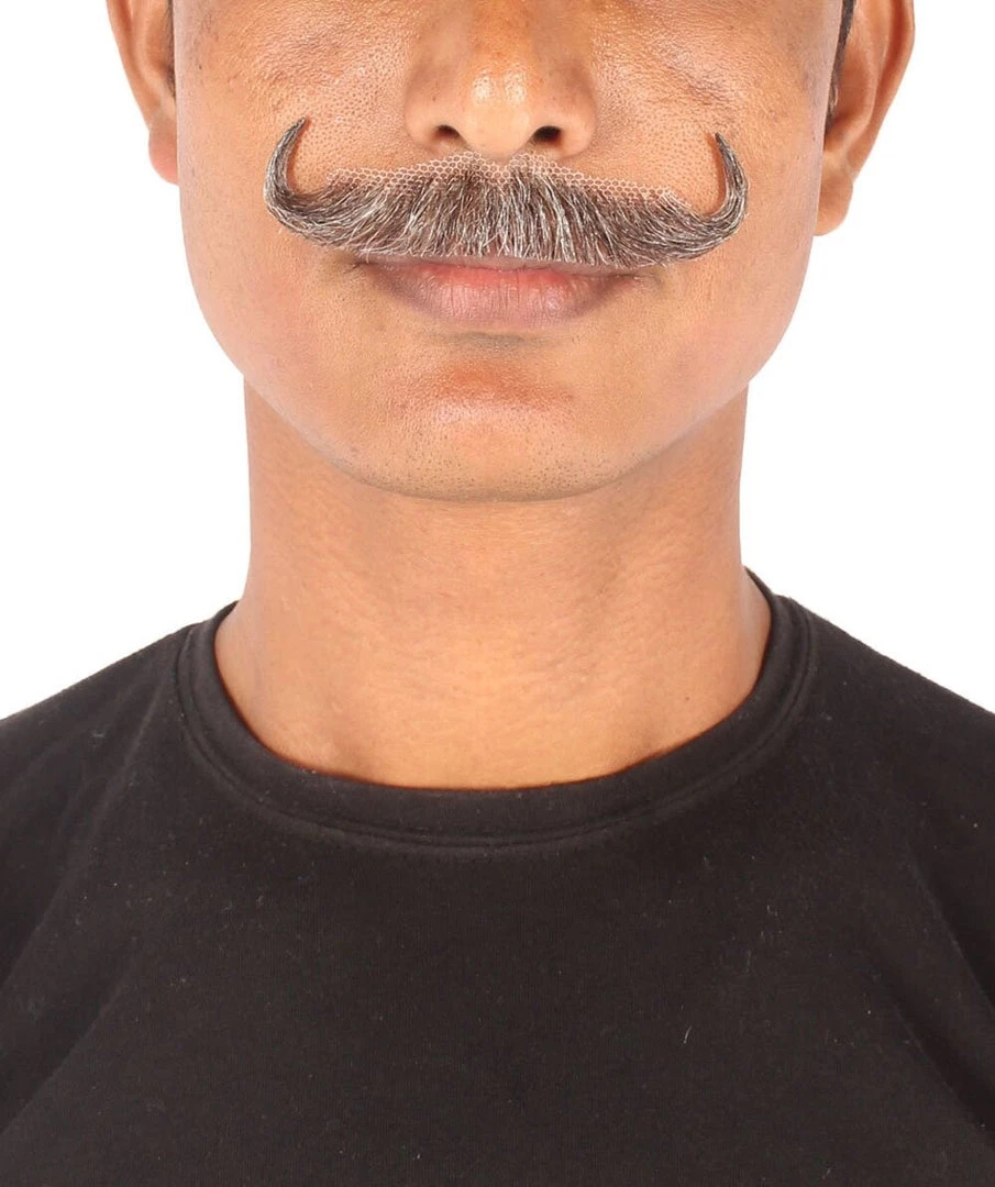 HPO Men's Human Hair Mustache Cosplay Facial Hair 16 HPO Men's Human Hair Mustache Cosplay Facial Hair