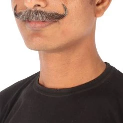 HPO Men's Human Hair Mustache Cosplay Facial Hair 62 HPO Men's Human Hair Mustache Cosplay Facial Hair
