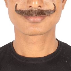 HPO Men's Human Hair Mustache Cosplay Facial Hair 64 HPO Men's Human Hair Mustache Cosplay Facial Hair