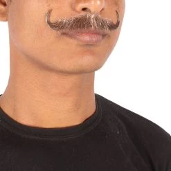 HPO Men's Human Hair Mustache Cosplay Facial Hair 48 HPO Men's Human Hair Mustache Cosplay Facial Hair