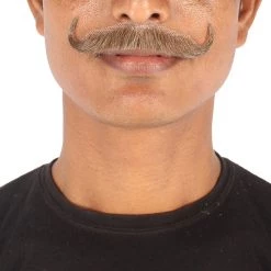 HPO Men's Human Hair Mustache Cosplay Facial Hair 52 HPO Men's Human Hair Mustache Cosplay Facial Hair