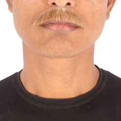 HPO Men's Human Hair Mustache Cosplay Facial Hair