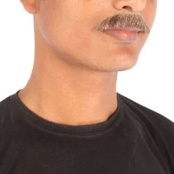 HPO Men's Human Hair Mustache Cosplay Facial Hair