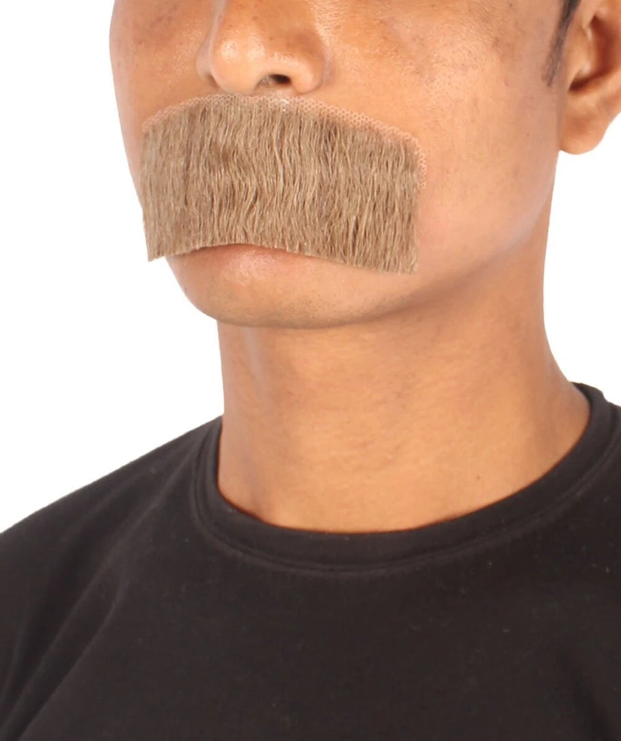 HPO Men's Human Hair Mustache Cosplay Facial Hair 17 HPO Men's Human Hair Mustache Cosplay Facial Hair