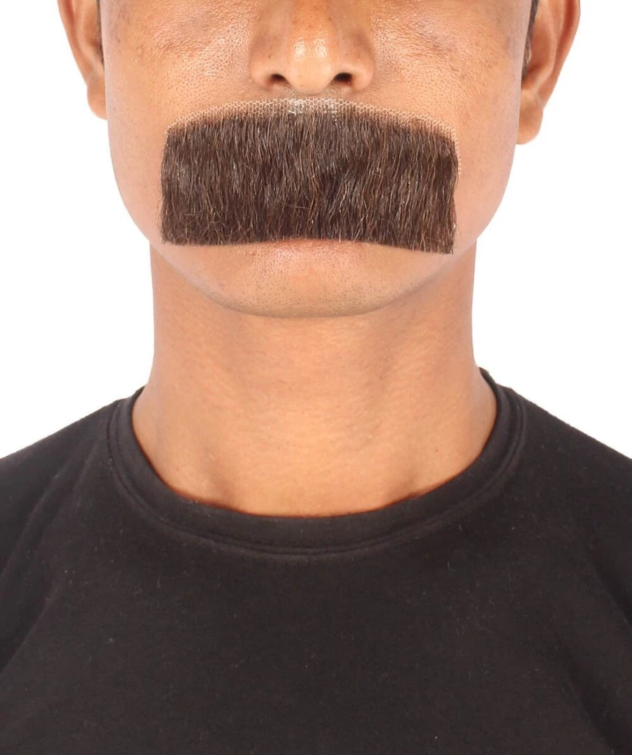 HPO Men's Human Hair Mustache Cosplay Facial Hair 19 HPO Men's Human Hair Mustache Cosplay Facial Hair