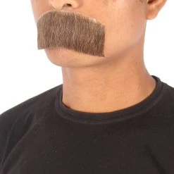 HPO Men's Human Hair Mustache Cosplay Facial Hair 79 HPO Men's Human Hair Mustache Cosplay Facial Hair