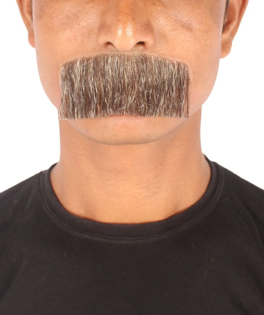 HPO Men's Human Hair Mustache Cosplay Facial Hair 4 HPO Men's Human Hair Mustache Cosplay Facial Hair