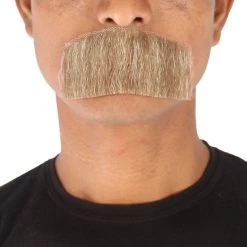 HPO Men's Human Hair Mustache Cosplay Facial Hair 54 HPO Men's Human Hair Mustache Cosplay Facial Hair