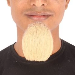 HPO Men's Goatee Synthetic Fiber With Human Hair Blend Beard