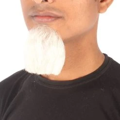HPO Men's Goatee Synthetic Fiber With Human Hair Blend Beard