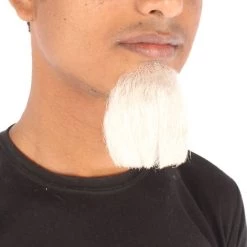 HPO Men's Goatee Synthetic Fiber With Human Hair Blend Beard