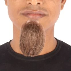 HPO Men's Goatee Synthetic Fiber With Human Hair Blend Beard