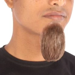 HPO Men's Goatee Synthetic Fiber With Human Hair Blend Beard