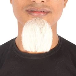 HPO Men's Goatee Synthetic Fiber With Human Hair Blend Beard