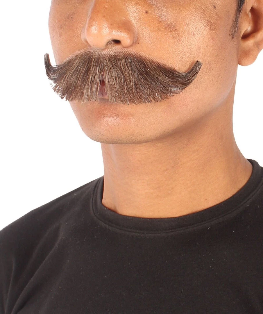 HPO Adult Men's Fake Hungarian Mustache (Black) 6 HPO Adult Men's Fake Hungarian Mustache (Black)