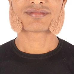 HPO Adult Men's Fake Mutton Chops Side Burns (White)