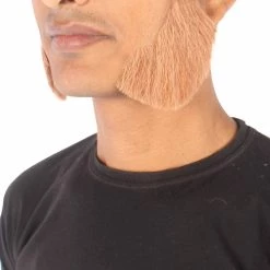 HPO Adult Men's Fake Mutton Chops Side Burns (White)