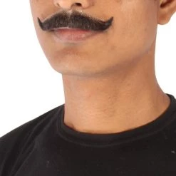 HPO Adult Men's Premium Imperial Fake Human Facial Hair Mustache
