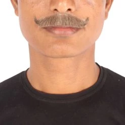 HPO Adult Men's Premium Imperial Fake Human Facial Hair Mustache 65 HPO Adult Men's Premium Imperial Fake Human Facial Hair Mustache